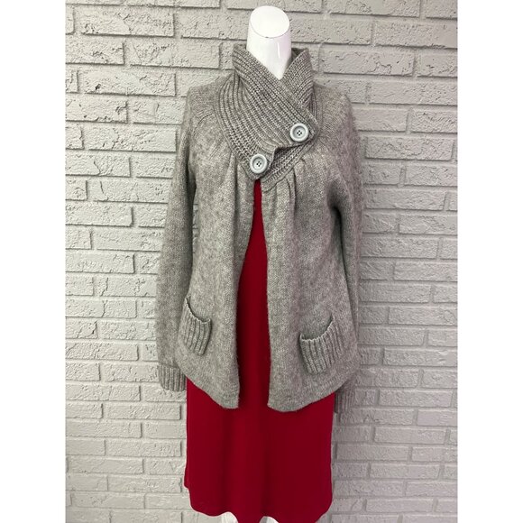 Springfield Women Gray Alpaca / Wool Blend Long Sleeve Sweater Size L - Picture 1 of 12
